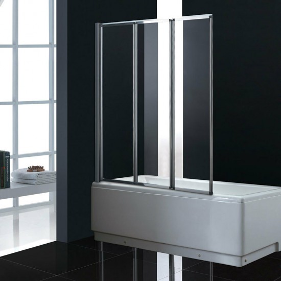 Διαχωριστικό Μπανιέρας Devon Primus Plus DT1200 120X140cm Τρίπτυχo Διάφανo Διαχωριστικό Μπανιέρας Devon Primus Plus DT1200 120X140cm Τρίπτυχo Διάφανo